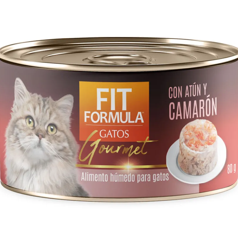 Alimento Húmedo Fit Formula Gato Gourmet Pack Atún, Camarón y Cangrejo 48un