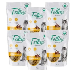 Alimento Húmedo Gato Fellini Cordero en Salsa 85gr x 6un