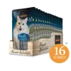 Alimento húmedo Leonardo Trucha y Catnip 85gr x 16 unidades