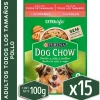 Alimento húmedo para perro DOG CHOW® Adultos con Pollo sobre 100gr Pack 15 Unidades