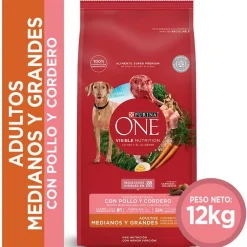 Alimento para perro PURINA® ONE® Adulto Mediano y Grande Pollo y Cordero