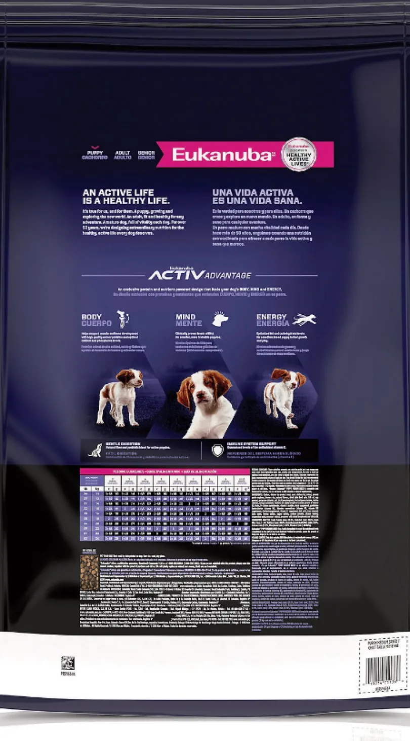 Alimento Perro Eukanuba Puppy Medium Breed 15kg