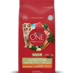 Alimento seco para perro PURINA® ONE® Adulto Mediano y Grande Pollo y Carne