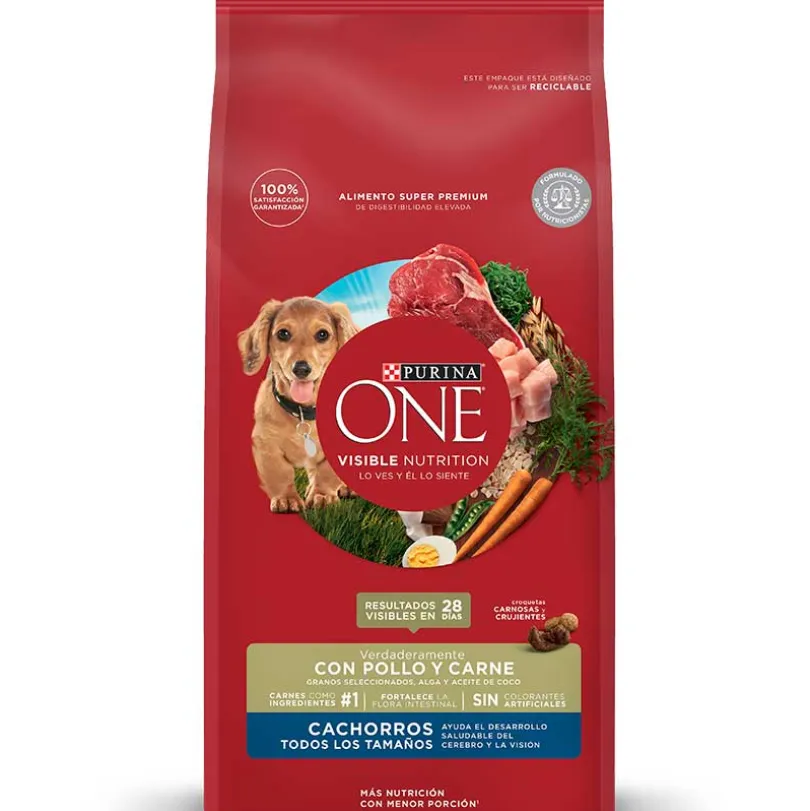 Alimento seco para perro PURINA® ONE® Cachorro Pollo y Carne