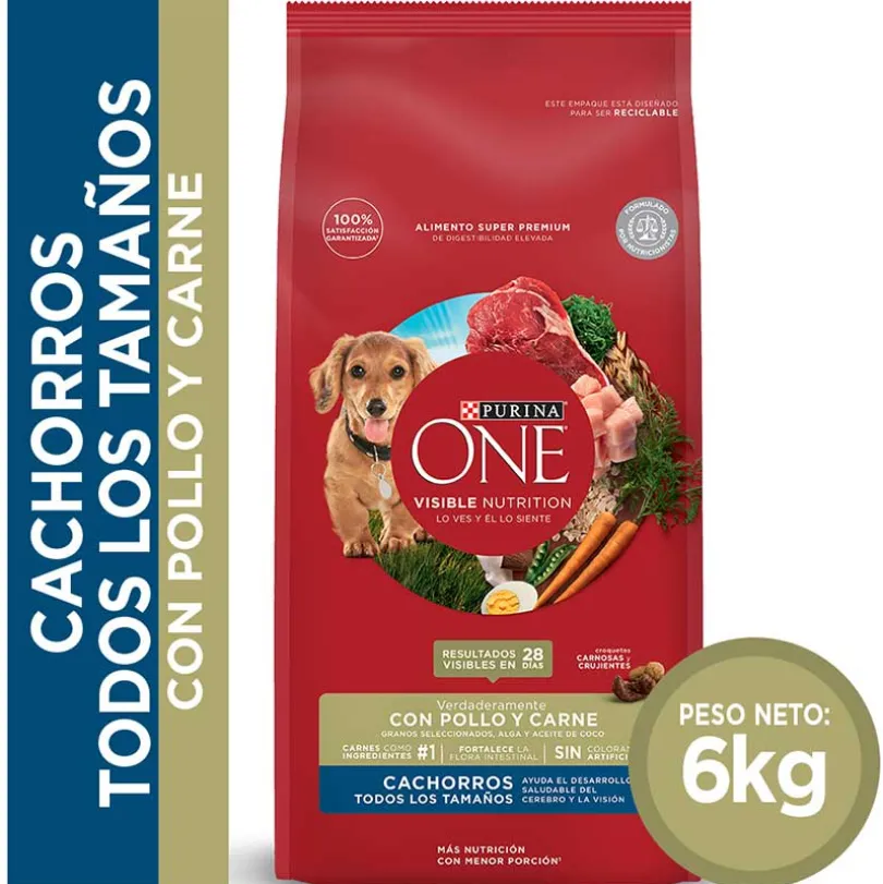Alimento seco para perro PURINA® ONE® Cachorro Pollo y Carne