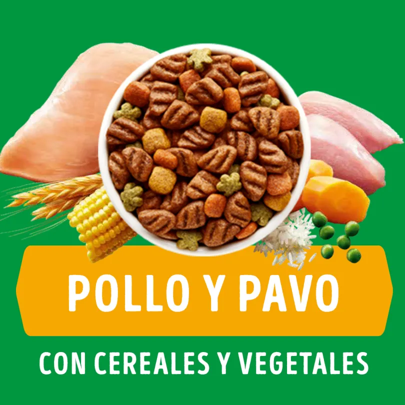 Alimento seco para perro DOG CHOW® Adultos Minis y Pequeños Pollo y Pavo 8kg