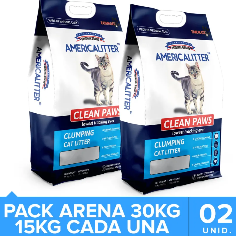 America Litter Clean Paws Pack 30kg