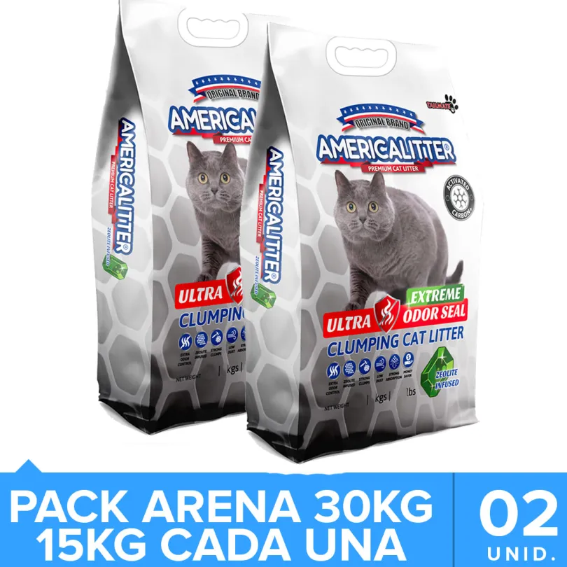 America Litter Extreme Odor Seal Pack 30kg