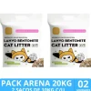 Arena Sanitaria para Gatos Aroma Suave a Talco de Bebe PACK 20KG