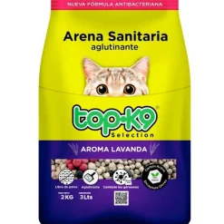 Arena Sanitaria Topk9 con Aroma a Lavanda 2kg