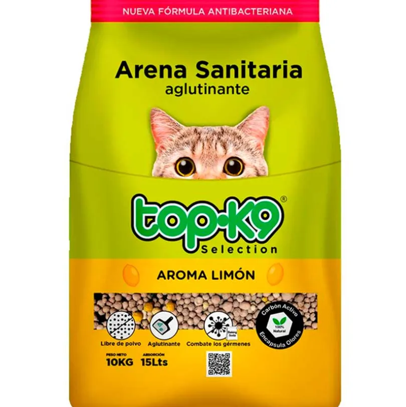 Arena Topk9 Aglutinante Aroma Limón 2 Kg