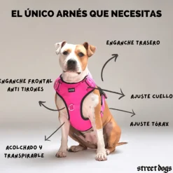 Arnés Comfort para Perros StreetDogs Pink M