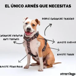 Arnés Strap para Perros Street Dogs Black M