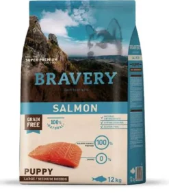 Bravery Salmón puppy large medium 12Kg