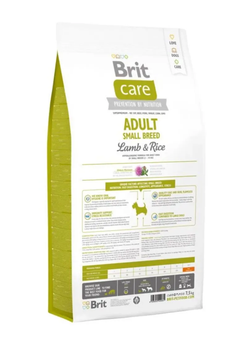 Brit Care Adult Small Breed Lamb & Rice 7.5kg