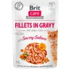 Brit Care Cat Fillets in Gravy Pouch Salmon 85gr