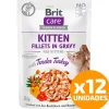 Brit Care Cat Pouch Kitten Sabor Pavo 85gr Pack 12 Unidades