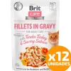 Brit Care Cat Pouch Sabor Pavo y Salmón 85gr Pack 12 Unidades