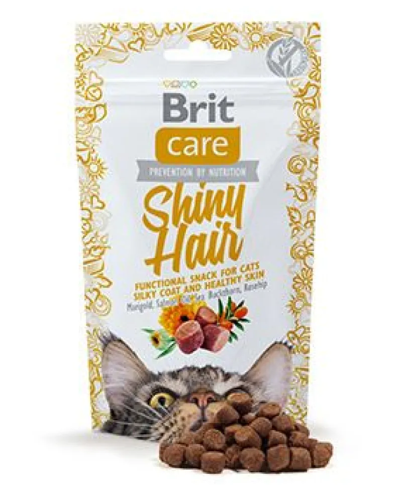 Brit Care Cat Snack Shiny Hair 50gr