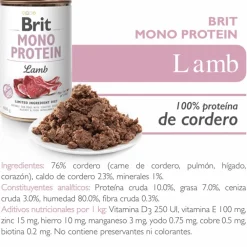 Brit Care Mono Protein Cordero Pack 6 Unidades
