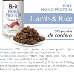 Brit Care Mono Protein Cordero y Arroz 400gr