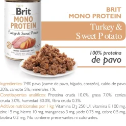 Brit Care Mono Protein Pavo y Papa Dulce Pack 6 Unidades