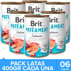 Brit Care Paté & Meat Salmón - Pack 6 Unidades
