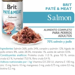 Brit Care Paté & Meat Salmón - Pack 6 Unidades