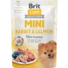 Brit Care Pouch Mini Rabbit & Salmon fillets in gravy 85 grs