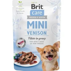 Brit Care Pouch Mini Venison fillets in gravy 85 grs