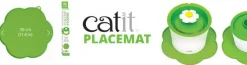 Cat It Alfombra Protectora para Fuente Gris