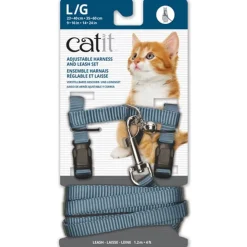 Cat It Arnés con Trailla ajustables de Naylon Tamaño Large/Grande