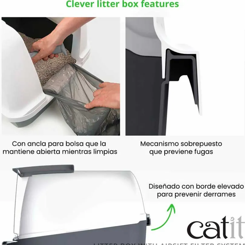 Cat it Baño Cubierta Gris