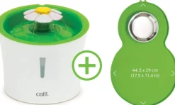 Cat It COMBO Fuente Bebe Flor 3 Litros + Mantel con plato