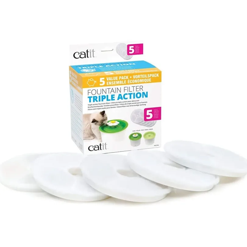Cat It Filtros para Fuente Flor 3 Litros 5 Unidades
