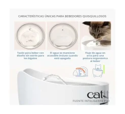 Cat it Fuente bebedera Pixi 2.5lts Rosa