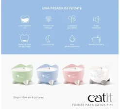 Cat it Fuente bebedera Pixi 2.5lts Blanca