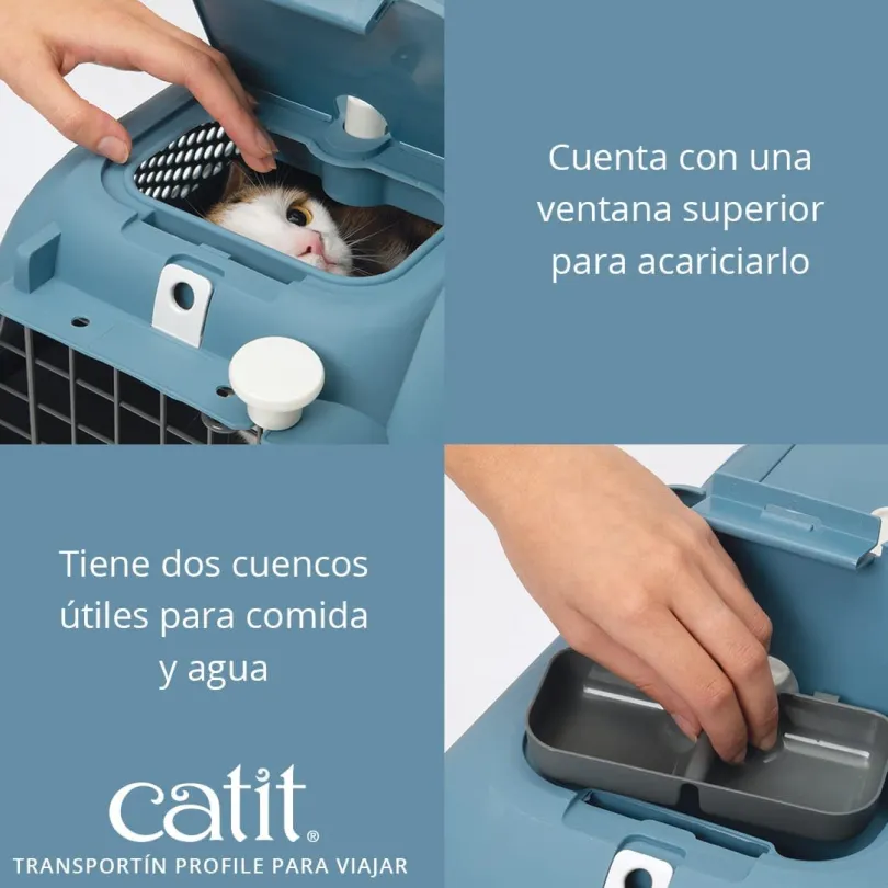 Cat It Transportador Voyageur Color Turqueza Medium