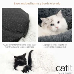 Catit Cama para gatos Fluffy Gris