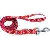 Coastal Style Red Bones Trailla o correa para Perros Talla M