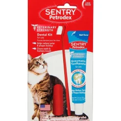Dental Care Kit Cat Malt Toothpaste Sentry Petrodex Kit