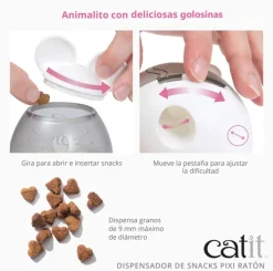 Dispensador De Snack Para Gatos Catit PIXI Gallo