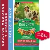 DOG CHOW Perros Adultos Medianos y Grandes Pollo y Pavo 8kg