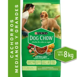 DOG CHOW Perros Cachorros Medianos y Grandes 8kg