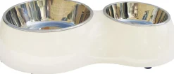Dog it Style Plato doble blanco 160 y 350ml