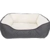 Dreamwell Cama Rectangular Gris y Blanco