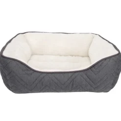 Dreamwell Cama Rectangular Gris y Blanco