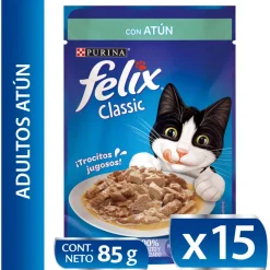 Felix Adultos Atún en Salsa 85gr Pack 15 Unidades
