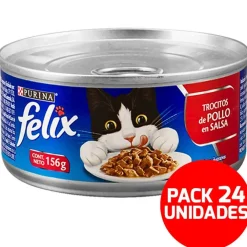 Felix en Latas - Solo Trozos de Pollo en Salsa - Pack 24 unidades