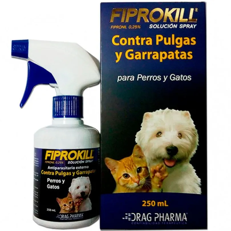 Fiprokill Spray Anti Pulgas y Garrapatas 250ml